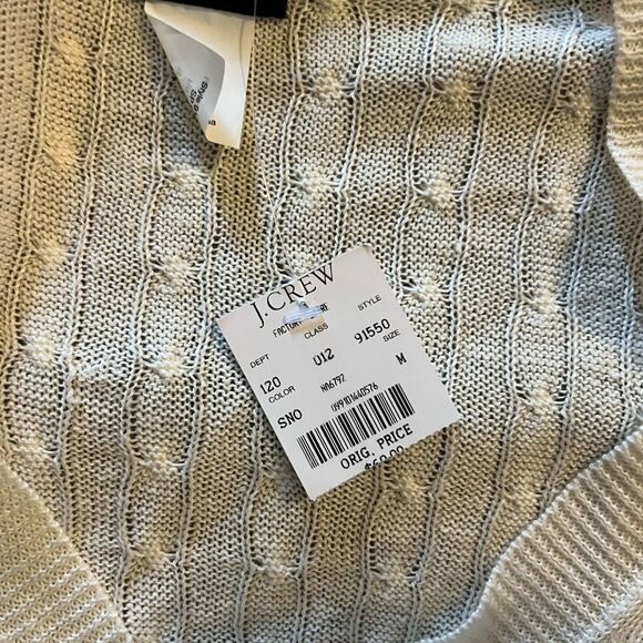 NWT j crew linen sweater M - Picture 7 of 7